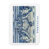 Magnet Flexible Tuiles murales portugaises bleues et blanches avec (Vertical)