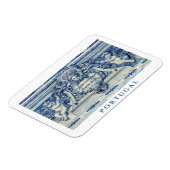 Magnet Flexible Tuiles murales portugaises bleues et blanches avec (Côté Gauche)