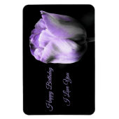 Magnet Flexible Tulipe pourpre *personnalisation/personnaliser* (Vertical)