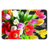 Magnet Flexible Tulipes à fleurs de printemps (Horizontal)