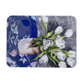 Magnet Flexible Tulipes blanches 1994 (Horizontal)