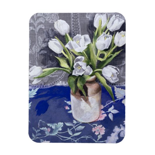 Magnet Flexible Tulipes blanches 1994 (Vertical)