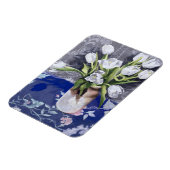 Magnet Flexible Tulipes blanches 1994 (Côté Gauche)