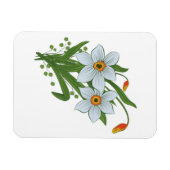 Magnet Flexible Tulipes et fleurs de jonquilles (Horizontal)