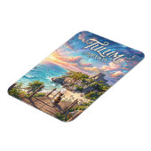Magnet Flexible Tulum Mexique (Côté Gauche)