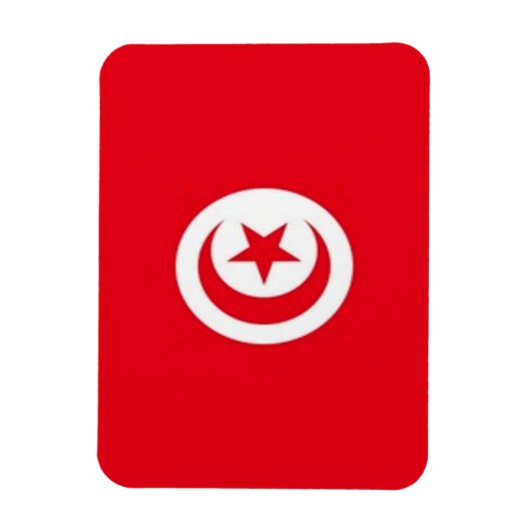 Magnet Flexible Tunisie - Drapeau (Vertical)