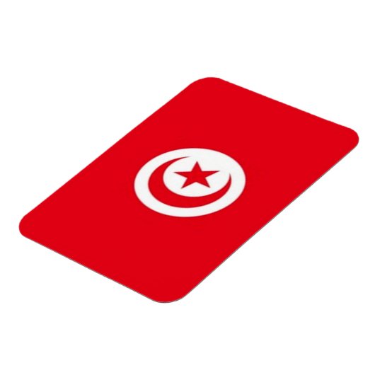 Magnet Flexible Tunisie - Drapeau (Côté Gauche)
