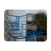 Magnet Flexible Tunisie, Sidi Bou Said, chaises de café (Horizontal)