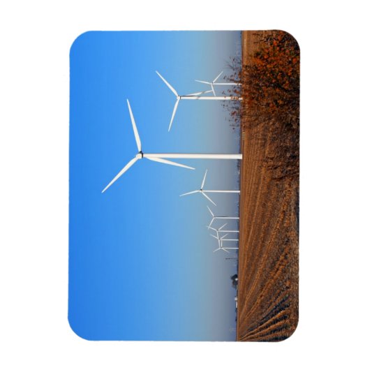 Magnet Flexible Turbine éolienne en automne après-midi (Vertical)