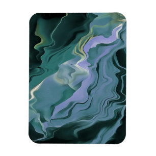 Magnet Flexible Turbulence bleue Acrylique pour l'art Abstrait