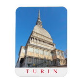 Magnet Flexible Turin Mole Antonelliana vue frigo aimant (Vertical)