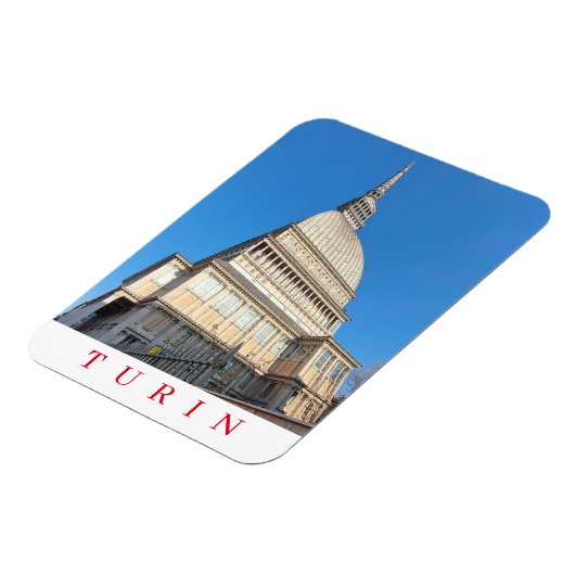 Magnet Flexible Turin Mole Antonelliana vue frigo aimant (Côté Gauche)