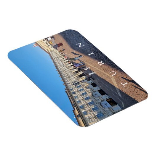 Magnet Flexible Turin Piazza San Carlo vue aimant frigo (Côté Droit)