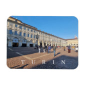 Magnet Flexible Turin Piazza San Carlo vue aimant frigo (Horizontal)