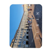 Magnet Flexible Turin Piazza San Carlo vue aimant frigo (Vertical)