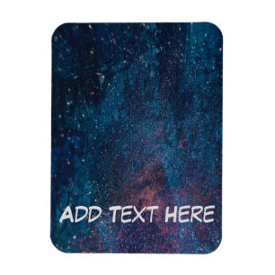 Magnet Flexible Turqouise Galaxy Paint Sparkings