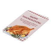 Magnet Flexible Turquie Brown et rouge Thanksgiving (Côté Gauche)