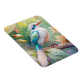 Magnet Flexible Turquoise aile crête blanche Imaginaire Oiseau (Côté Droit)