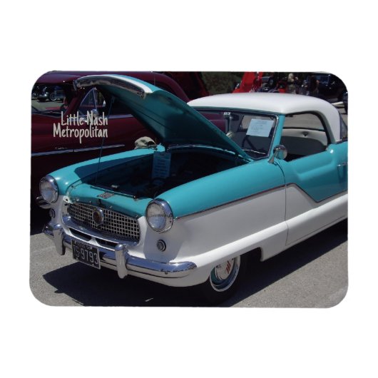 Magnet Flexible Turquoise Classic Little Nash Metropolitan (Horizontal)