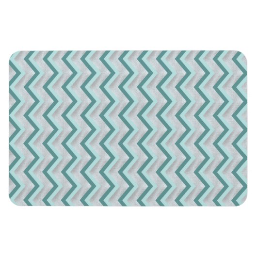 Magnet Flexible Turquoise et perles ZigZag (Horizontal)