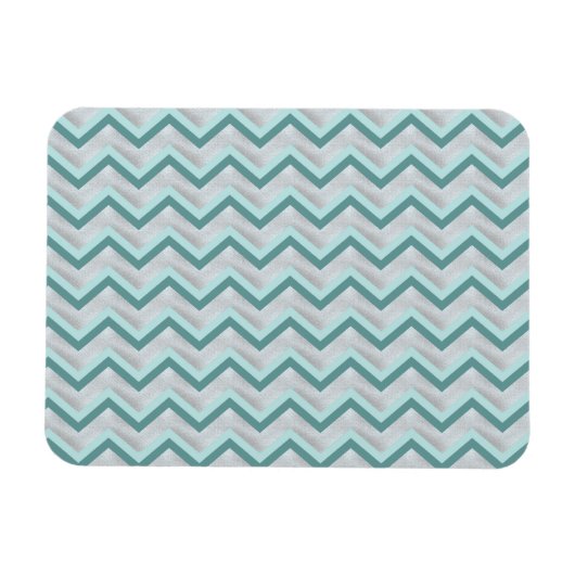Magnet Flexible Turquoise et perles ZigZag (Horizontal)