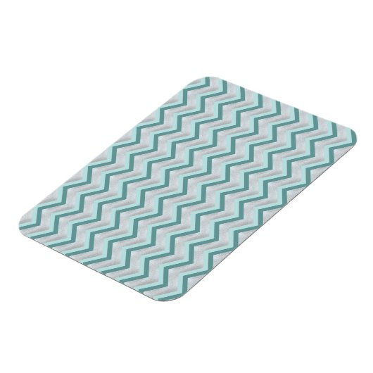 Magnet Flexible Turquoise et perles ZigZag (Côté Gauche)
