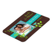 Magnet Flexible Turquoise Green Brown Crackle Enregistrer l'aimant (Côté Gauche)
