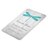 Magnet Flexible Turquoise libellule Enregistrer l'aimant de date (Côté Gauche)