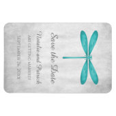 Magnet Flexible Turquoise libellule Enregistrer l'aimant de date (Horizontal)