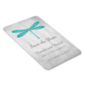 Magnet Flexible Turquoise libellule Enregistrer l'aimant de date (Côté Droit)