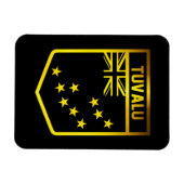 Magnet Flexible Tuvalu Emblem (Horizontal)
