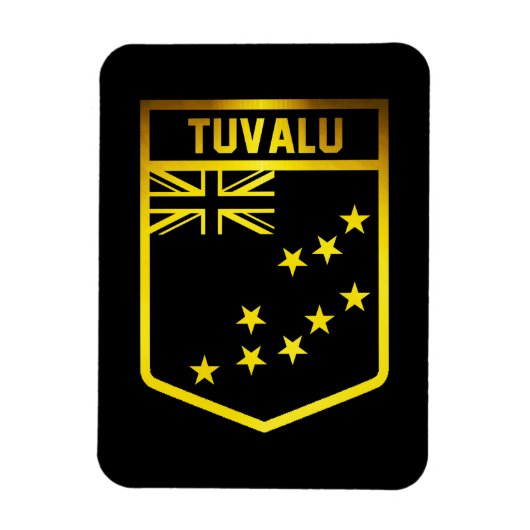 Magnet Flexible Tuvalu Emblem (Vertical)
