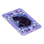 Magnet Flexible Tuxedo art de chat noir et blanc par Renee Lavoie (Côté Droit)