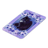 Magnet Flexible Tuxedo art de chat noir et blanc par Renee Lavoie (Côté Gauche)