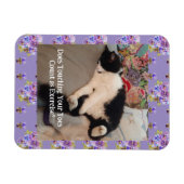 Magnet Flexible Tuxedo Chat Cute Joyeux Anniversaire Touch Toes Ca (Horizontal)