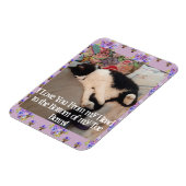 Magnet Flexible Tuxedo Chat Funny Love You Citations de chats Magn (Côté Gauche)