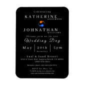 Magnet Flexible Twin Flame Faire-part de mariage- (Vertical)