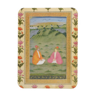 Magnet Flexible Two nobles seated in a landscape, from the Small C