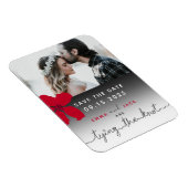 Magnet Flexible Tying The Knot Photo Wedding Enregistrer La Date (Côté Droit)