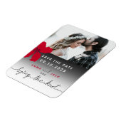 Magnet Flexible Tying The Knot Photo Wedding Enregistrer La Date (Côté Gauche)