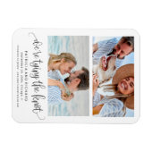 Magnet Flexible Tying The Knot Wedding Save The  Date 2 Photo (Horizontal)