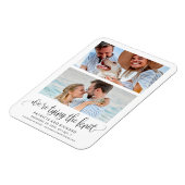 Magnet Flexible Tying The Knot Wedding Save The  Date 2 Photo (Côté Gauche)