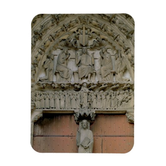 Magnet Flexible Tympanum du Portail Sud dépeignant Christ Enthroné (Vertical)