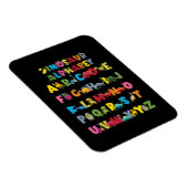 Magnet Flexible Types De Dinosaures Alphabet ABC (Côté Droit)
