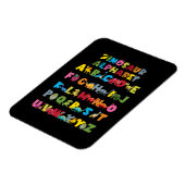 Magnet Flexible Types De Dinosaures Alphabet ABC (Côté Gauche)