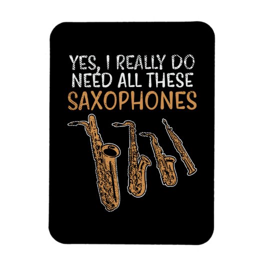 Magnet Flexible Types de saxophone (Vertical)