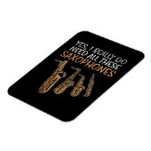 Magnet Flexible Types de saxophone (Côté Gauche)