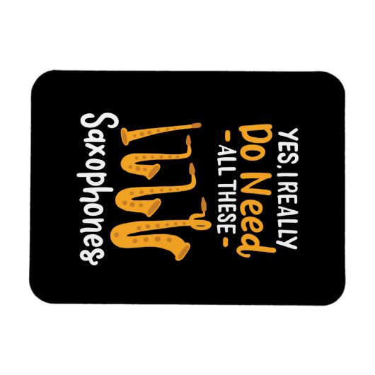 Magnet Flexible Types de saxophone (Horizontal)