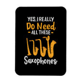 Magnet Flexible Types de saxophone (Vertical)