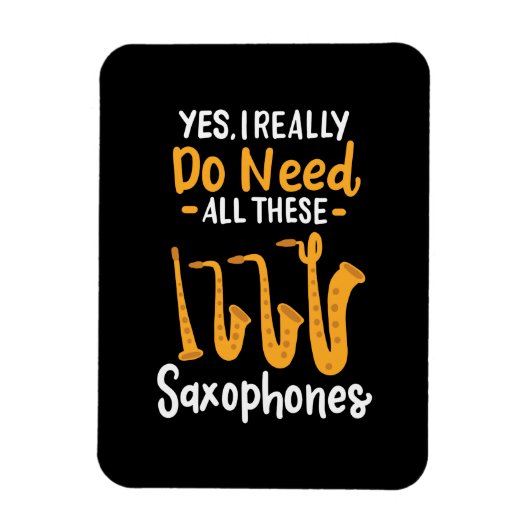 Magnet Flexible Types de saxophone (Vertical)